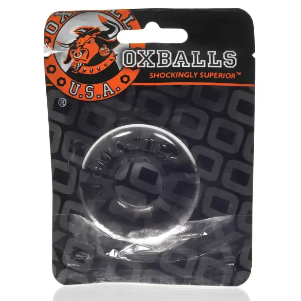 Dildos OXBALLS OxBalls DoNut 2 Cockring Large Clear Dildos OXBALLS OxBalls DoNut 2 Cockring Large Clear