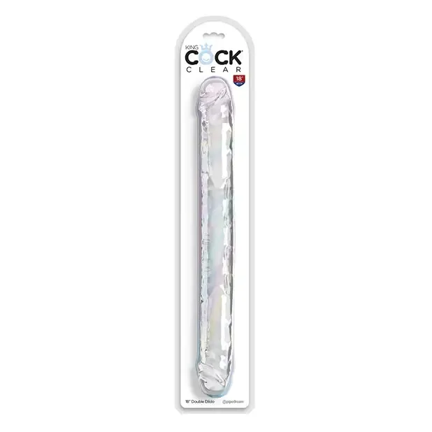 Dildos Pipedream Products King Cock Clear 18 Double Dildo Clear