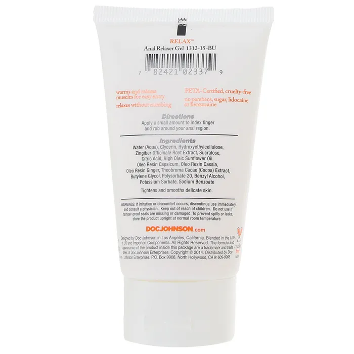 Doc Johnson Anal Relax Anal Relaxer in 2oz56g Doc Johnson Anal Relax Anal Relaxer in 2oz56g