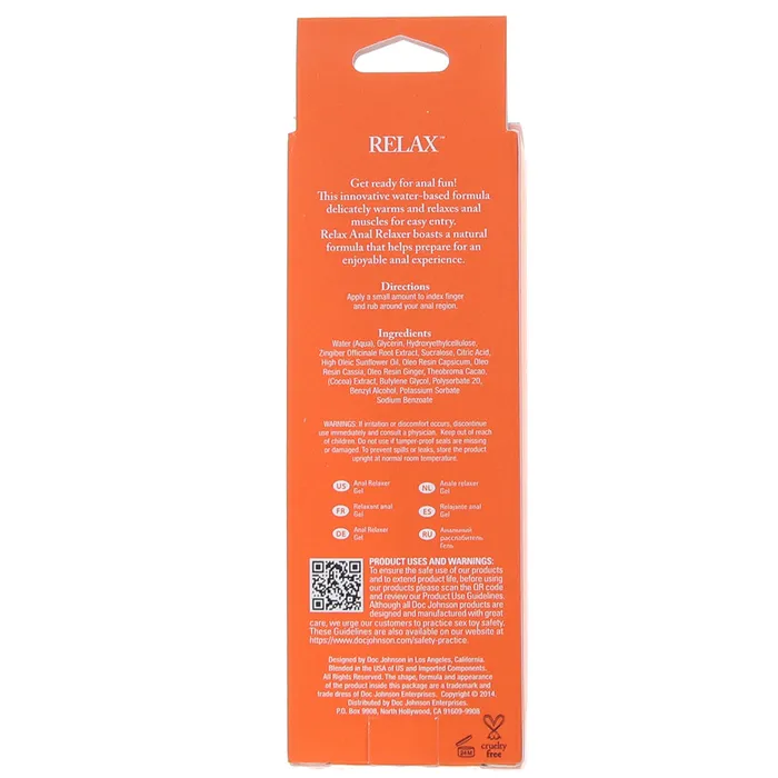 Doc Johnson Anal Relax Anal Relaxer in 2oz56g Doc Johnson Anal Relax Anal Relaxer in 2oz56g