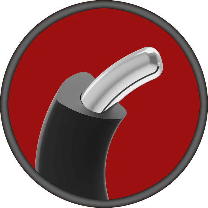 Doc Johnson Male Sex Toys Doc Johnson KINK SiliconeCovered Metal Cock Ring 50mm