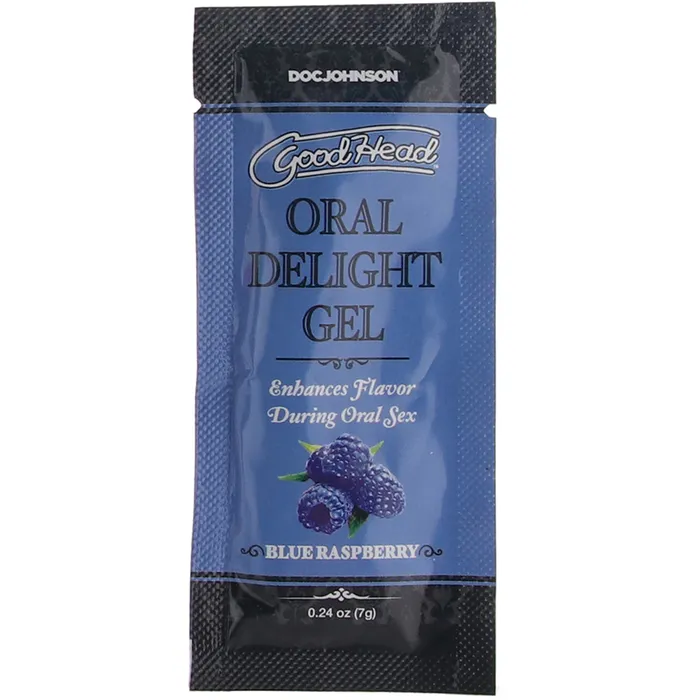 Doc Johnson Vibrators GoodHead Oral Delight Gel 24oz in Blue Raspberry