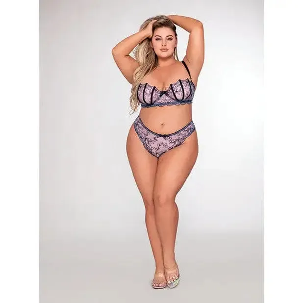Dreamgirl International Vibrators Dreamgirl Embroidery Bra Gstring