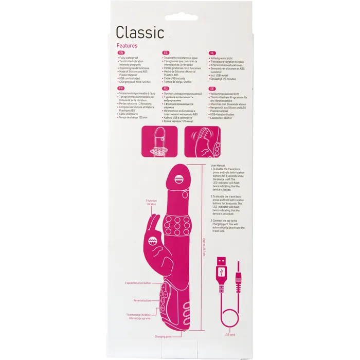 eRabbit Vibrators eRabbit Classic Rabbit Vibrator Pink