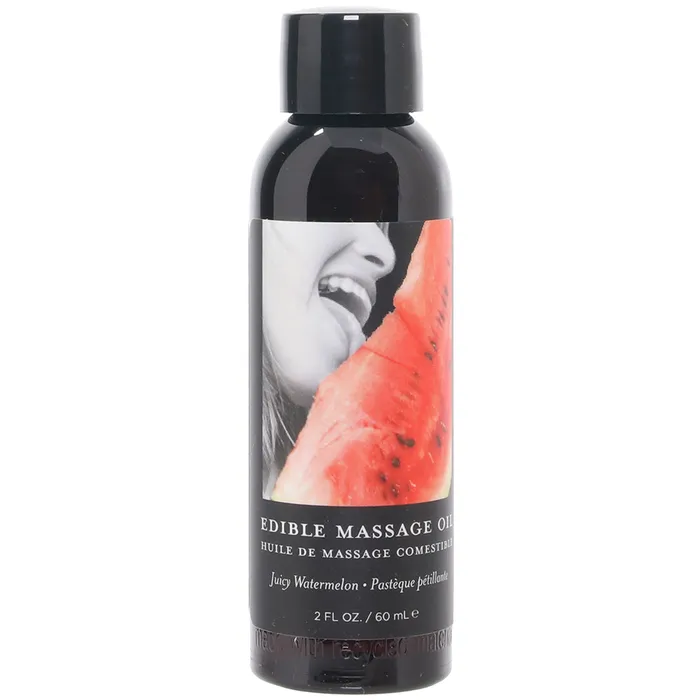 Edible Massage Oil 2oz60ml in Juicy Watermelon Earthly Body Couples