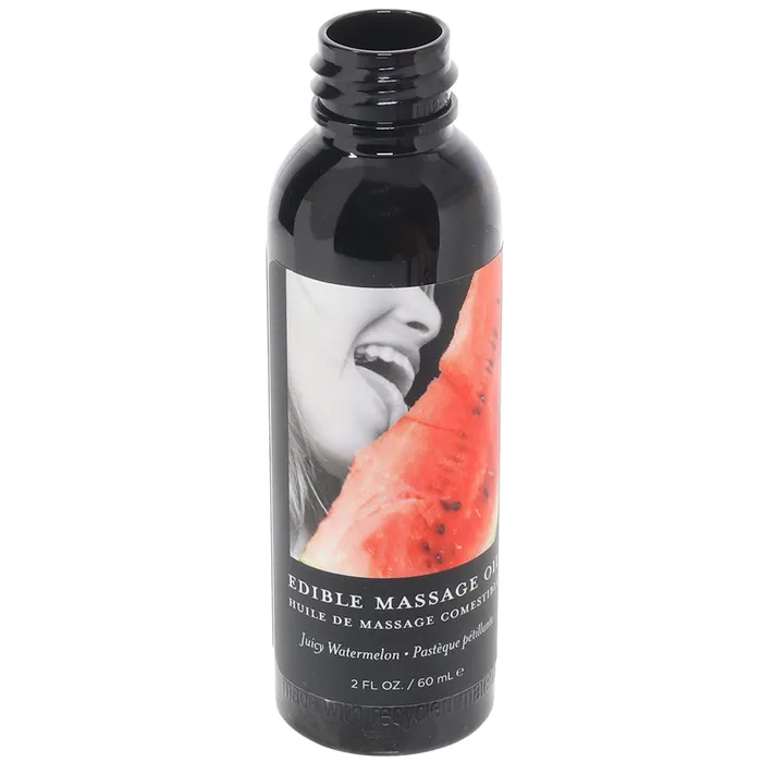 Edible Massage Oil 2oz60ml in Juicy Watermelon Earthly Body Couples