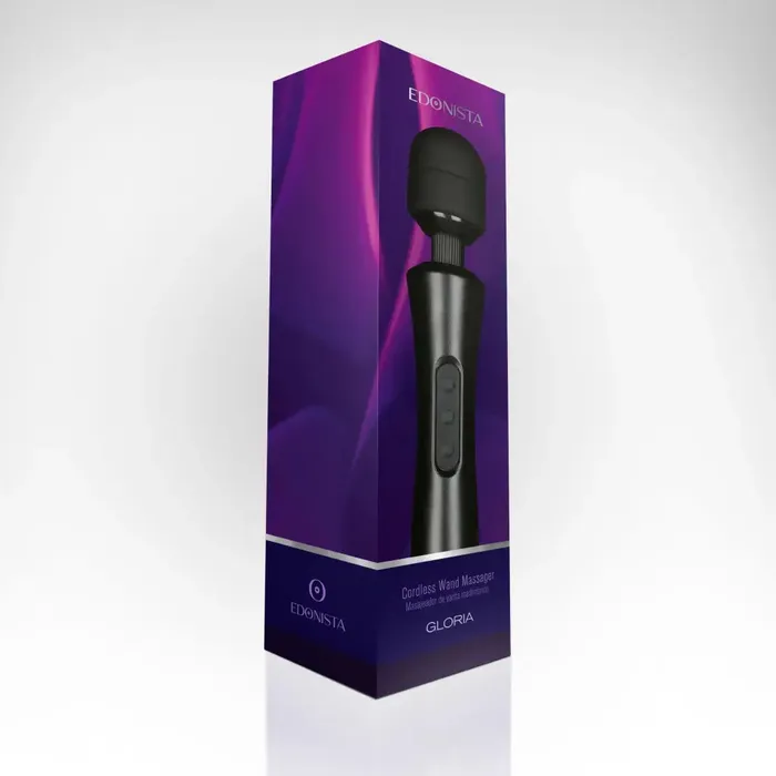 Edonista Gloria Large Wand Vibrator Black Edonista Vibrators Edonista Gloria Large Wand Vibrator Black Edonista Vibrators