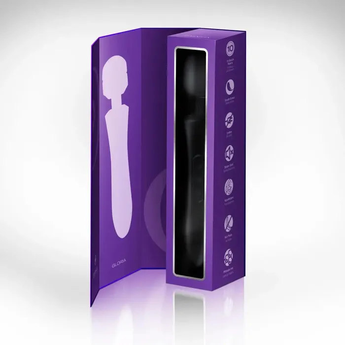Edonista Gloria Large Wand Vibrator Black Edonista Vibrators Edonista Gloria Large Wand Vibrator Black Edonista Vibrators