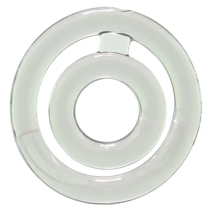 Evolved Novelties Bullseye Double Loop Cock Ring in Smoke Male Sex Toys