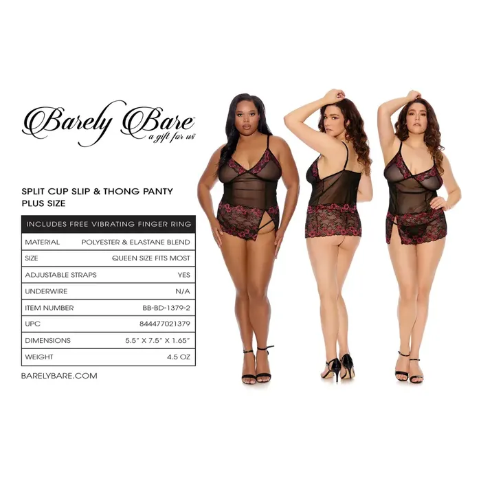 Evolved Novelties Female Sex Toys Barely Bare Split Cup Slip Thong Panty Qs Evolved Novelties Female Sex Toys Barely Bare Split Cup Slip Thong Panty Qs