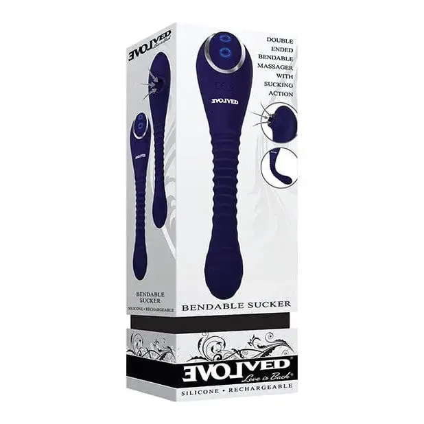 Evolved Vibrators Evolved Bendable Sucker Double Ended Suction Vibrator