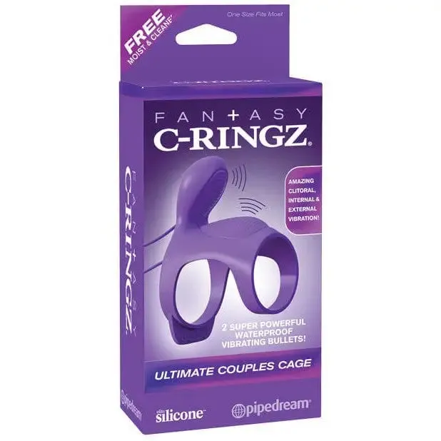 Fantasy Lingerie Vibrators Fantasy C Ringz Ultimate Couples Cage Purple