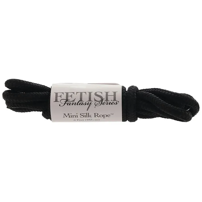 Female Sex Toys Fetish Fantasy Mini Silk Rope in Black Pipedream Female Sex Toys Fetish Fantasy Mini Silk Rope in Black Pipedream