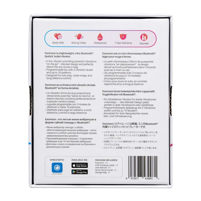 Female Sex Toys Lovense Exomoon Bluetooth Mini Lipstick Vibrator Lovense