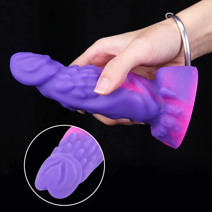 Female Sex Toys Modi Mixed Color Viper Colored Liquid Silicone Flexible Snake Head Dildo with Suction Cup 59 inch