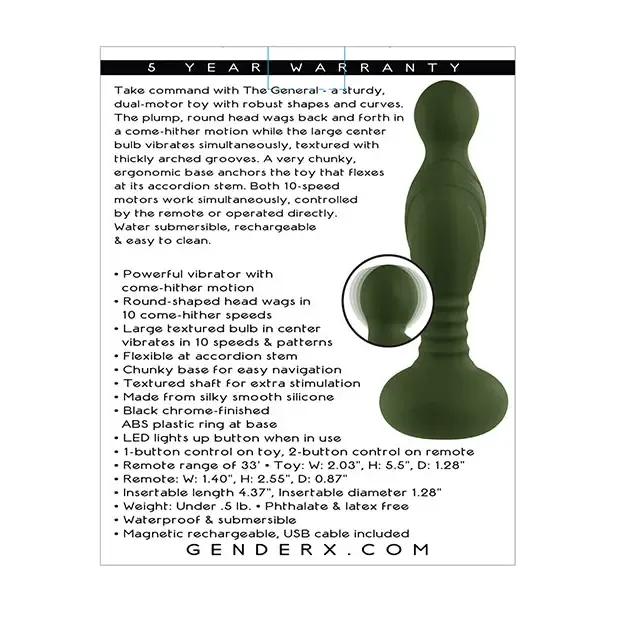 Gender X Anal Gender X The General Green