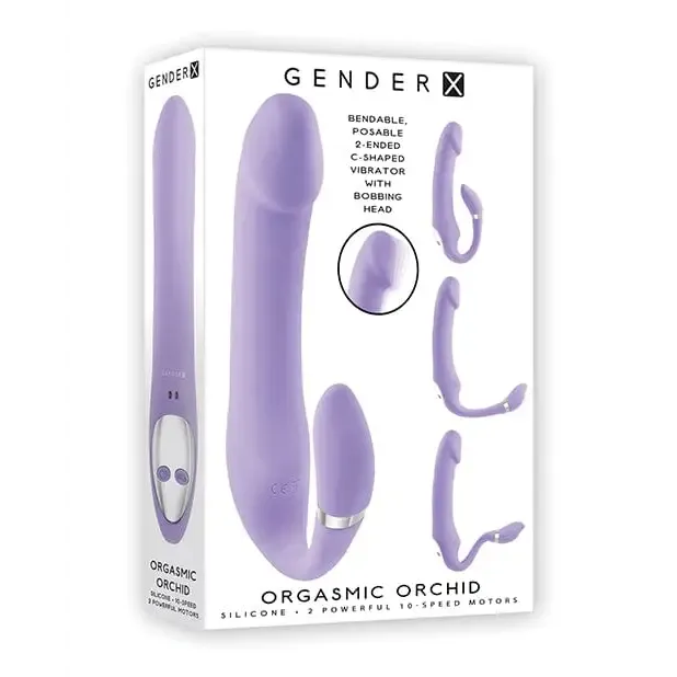 Gender X Orgasmic Orchid Poseable Vibrator Purple Gender X Vibrators