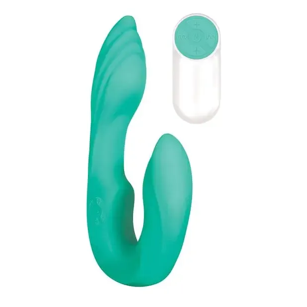 Gender X Vibrators Gender X Teal Strapless Seashell Dual Vibe Gender X Vibrators Gender X Teal Strapless Seashell Dual Vibe