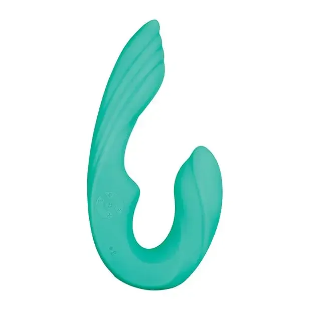 Gender X Vibrators Gender X Teal Strapless Seashell Dual Vibe Gender X Vibrators Gender X Teal Strapless Seashell Dual Vibe