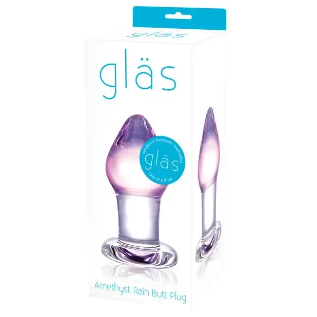 glas Anal Glas Amethyst Rain 325 in Butt Plug