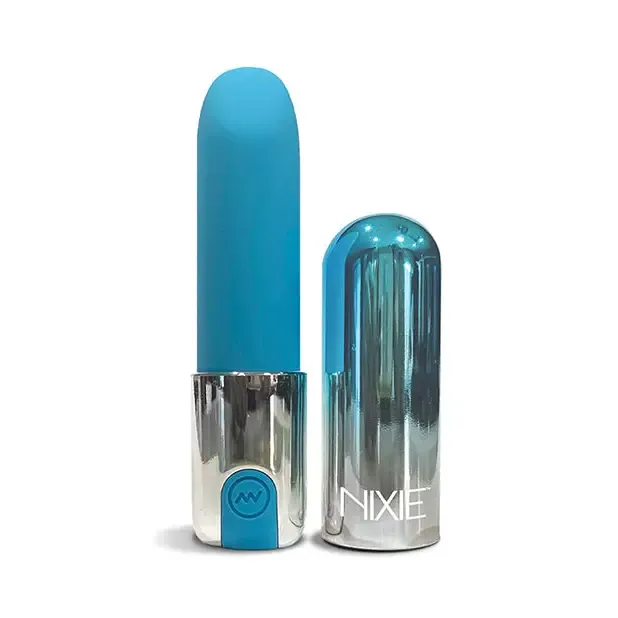 Global Novelties LLC Vibrators Nixie Smooch Rechargeable Lipstick Vibrator Blue Ombre Global Novelties LLC Vibrators Nixie Smooch Rechargeable Lipstick Vibrator Blue Ombre