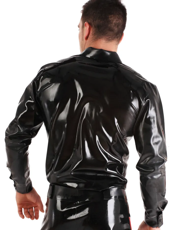 HonourSkintwocom Anal Black Latex Shirt