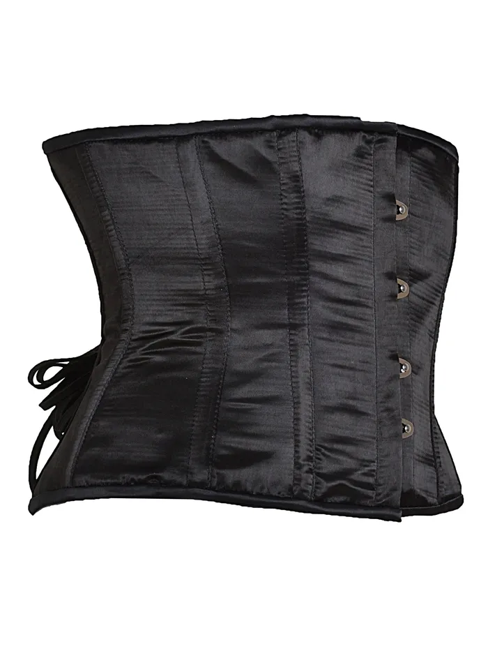 HonourSkintwocom Anal Classic Black Satin Underbust Corset HonourSkintwocom Anal Classic Black Satin Underbust Corset