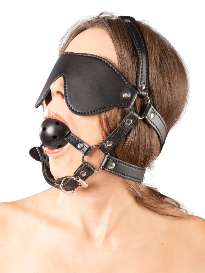 HonourSkintwocom Female Sex Toys Bound to Excite Blindfold Gag Head Harness HonourSkintwocom Female Sex Toys Bound to Excite Blindfold Gag Head Harness