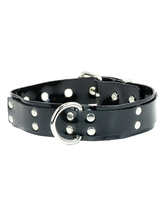 HonourSkintwocom Vinyl DRing Black Collar Anal
