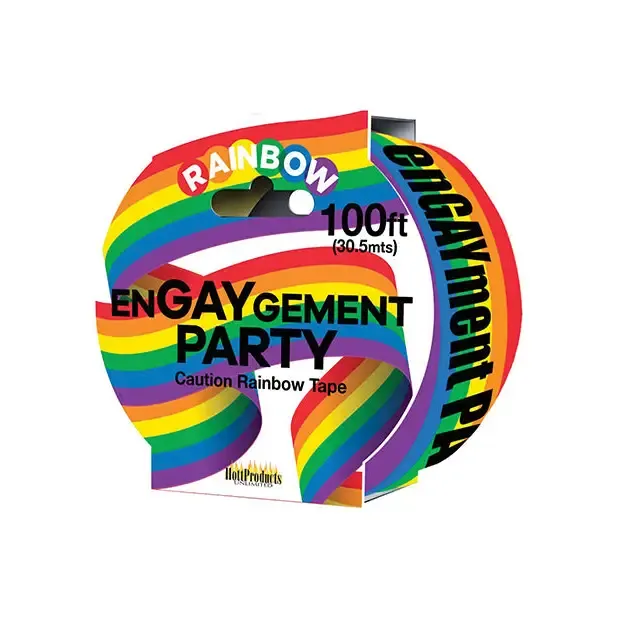 HOTT Products Anal wd Engaygement Rainbow Cauti Tape