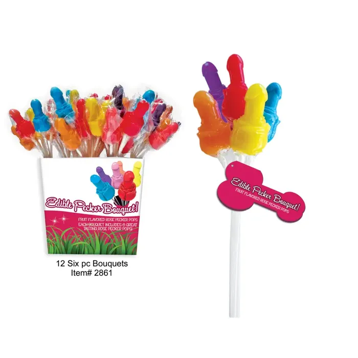 HOTT Products Dildos Pecker Candy Bouquet 72 Pcs Pail Display