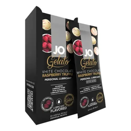 JO JO H2O White Chocolate Raspberry Lubricant Foils 12Piece Display 034 oz Female Sex Toys JO JO H2O White Chocolate Raspberry Lubricant Foils 12Piece Display 034 oz Female Sex Toys