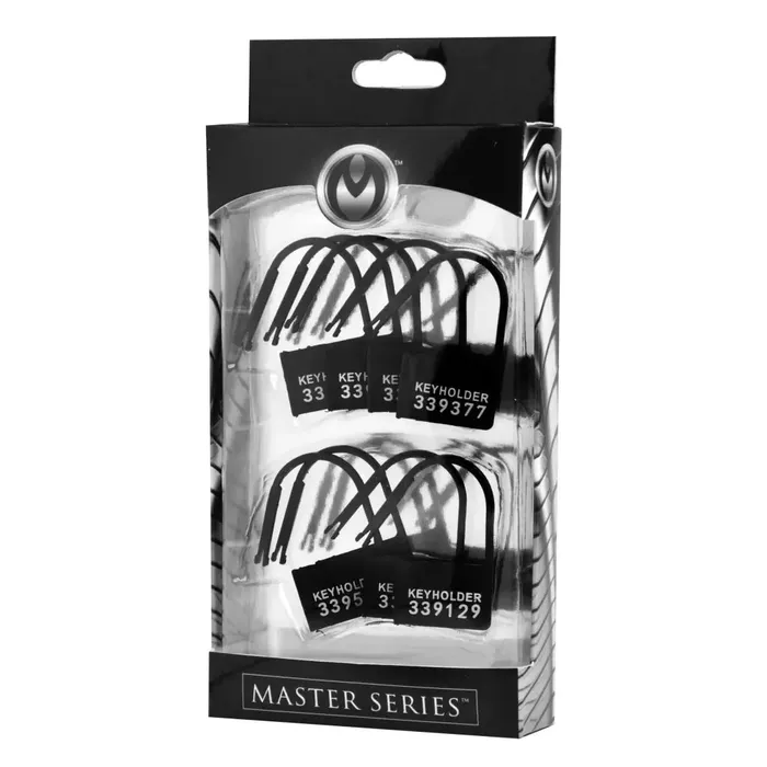 Keyholder 10 Pack Numbered Plastic Chastity Locks Master Series Male Sex Toys