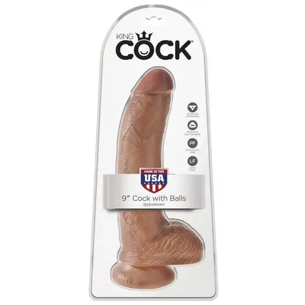 King Cock Female Sex Toys King Cock 9 Realistic Dildo with Balls King Cock Female Sex Toys King Cock 9 Realistic Dildo with Balls