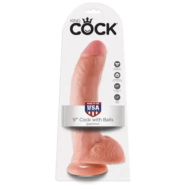 King Cock Female Sex Toys King Cock 9 Realistic Dildo with Balls King Cock Female Sex Toys King Cock 9 Realistic Dildo with Balls