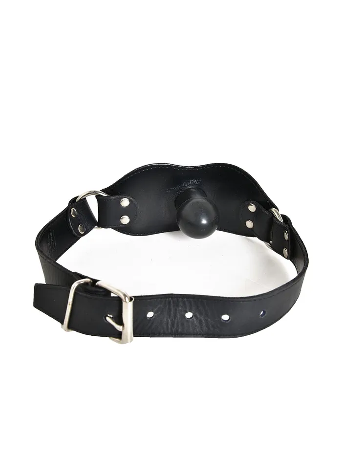 Leather Head Strap with Penis Gag HonourSkintwocom Male Sex Toys
