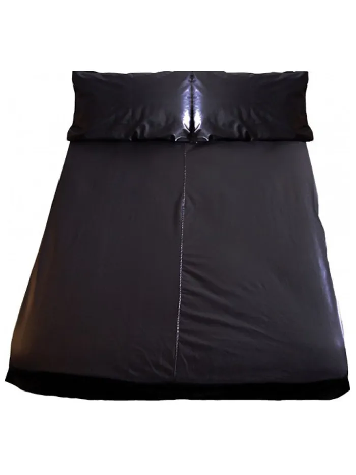 Leatherette Fitted King Size Sheet HonourSkintwocom Vibrators