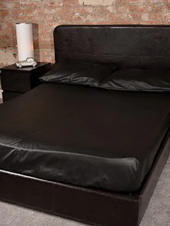 Leatherette Fitted King Size Sheet HonourSkintwocom Vibrators