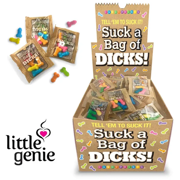 Little Genie Anal Suck A Bag Of Dicks Display Of 100 15 Oz Bags Little Genie Anal Suck A Bag Of Dicks Display Of 100 15 Oz Bags