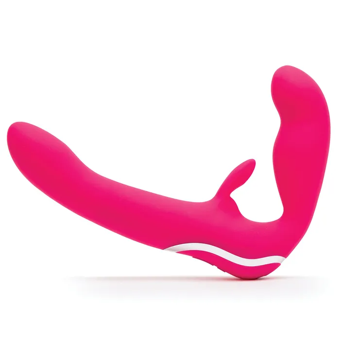 LoveHoney Female Sex Toys Happy Rabbit Strapless StrapOn Pink