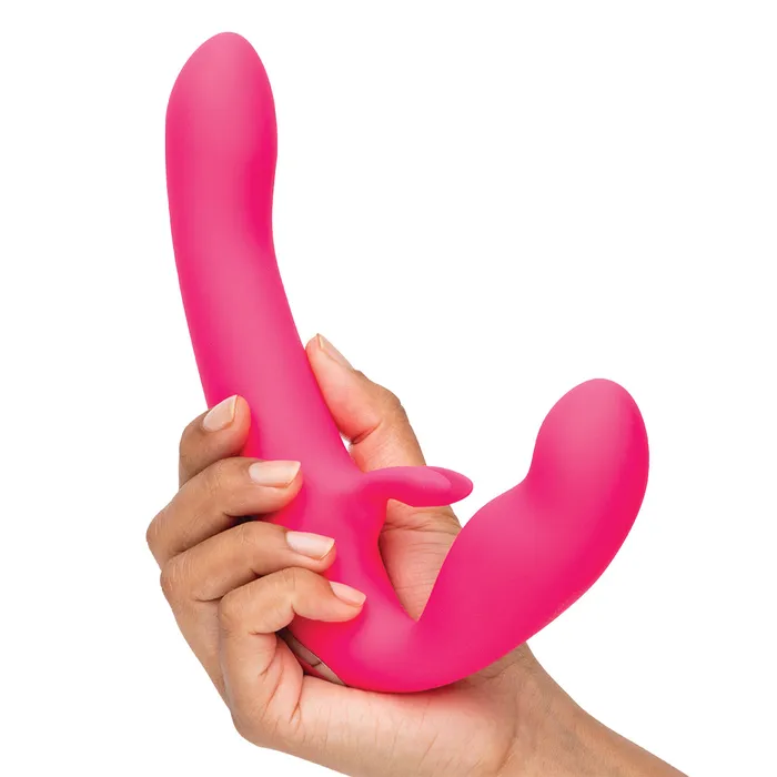LoveHoney Female Sex Toys Happy Rabbit Strapless StrapOn Pink