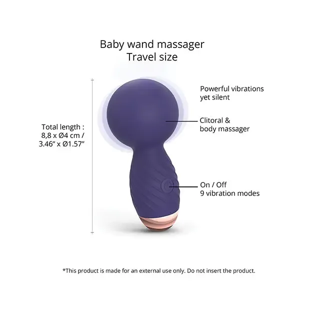 Lovely Planet Vibrators Love to Love Itsy Bitsy Mini Wand Midnight Indigo Lovely Planet Vibrators Love to Love Itsy Bitsy Mini Wand Midnight Indigo