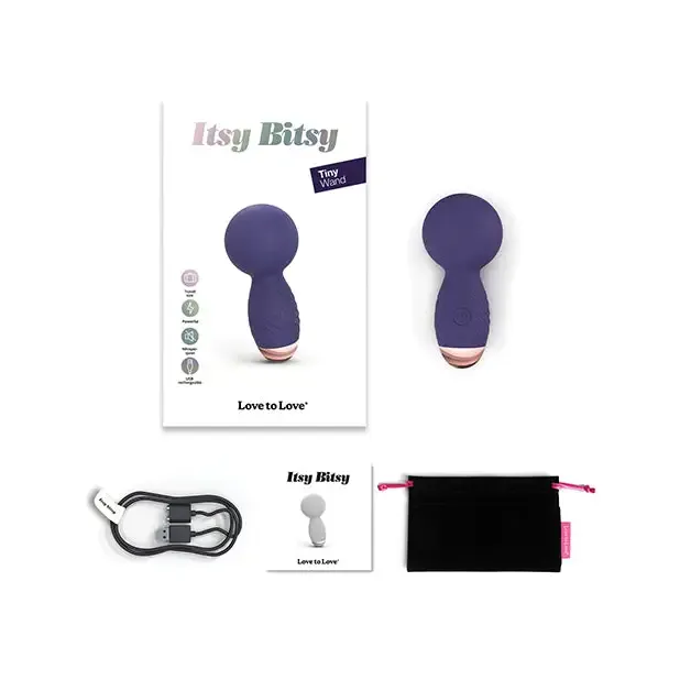 Lovely Planet Vibrators Love to Love Itsy Bitsy Mini Wand Midnight Indigo Lovely Planet Vibrators Love to Love Itsy Bitsy Mini Wand Midnight Indigo