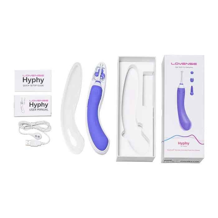 Lovense Hyphy Bluetooth RemoteControlled DualEnd Vibrator Lovense Couples