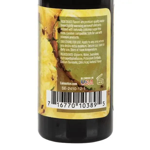 Lubricants CalExotics Fuck Sauce Water Based Personal Lubricant 2 Oz Pineapple Lubricants CalExotics Fuck Sauce Water Based Personal Lubricant 2 Oz Pineapple