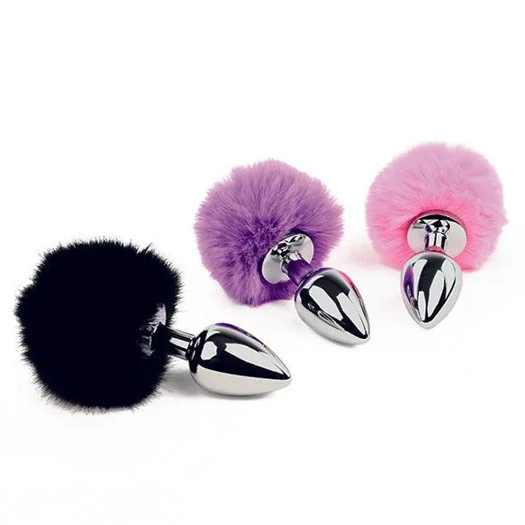 Lucidtoys Anal FeelzToys Bunny Tails Butt Plug Pink