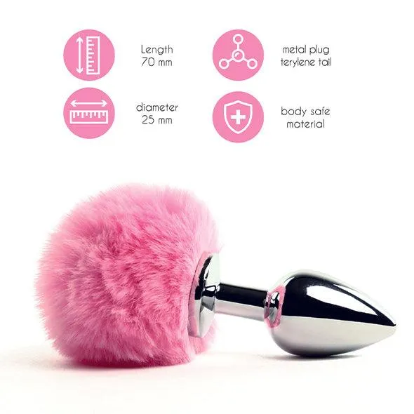 Lucidtoys Anal FeelzToys Bunny Tails Butt Plug Pink