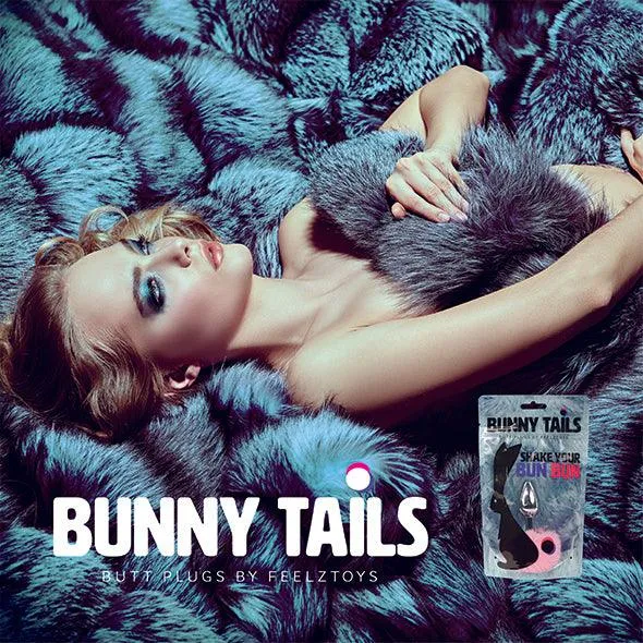 Lucidtoys Anal FeelzToys Bunny Tails Butt Plug Pink