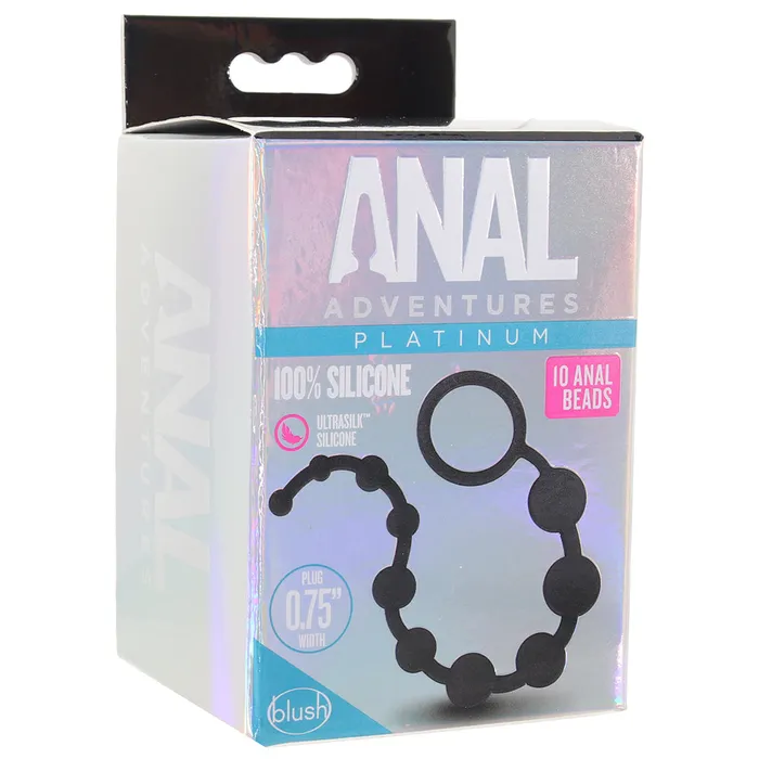 Male Sex Toys Blush Anal Adventures Platinum Silicone Anal Beads Male Sex Toys Blush Anal Adventures Platinum Silicone Anal Beads