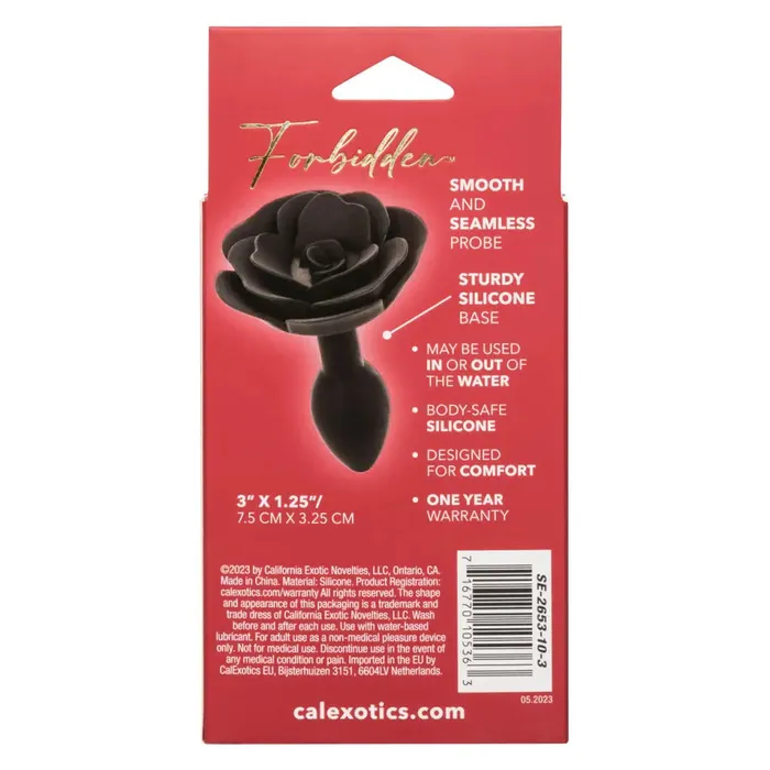 Male Sex Toys CalExotics Forbidden Small Rose Anal Plug